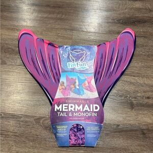 Fin Fun Pink and Purple Mermaid Swim Tail & Monofin